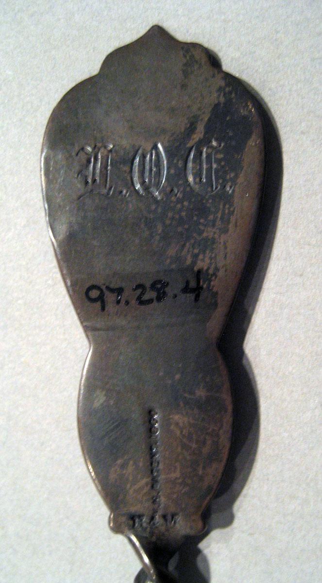 1997.0028.004 Silver Spoon engraving underside