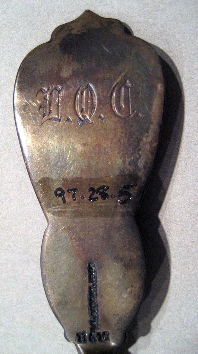 1997.0028.005 Silver Spoon engraving underside