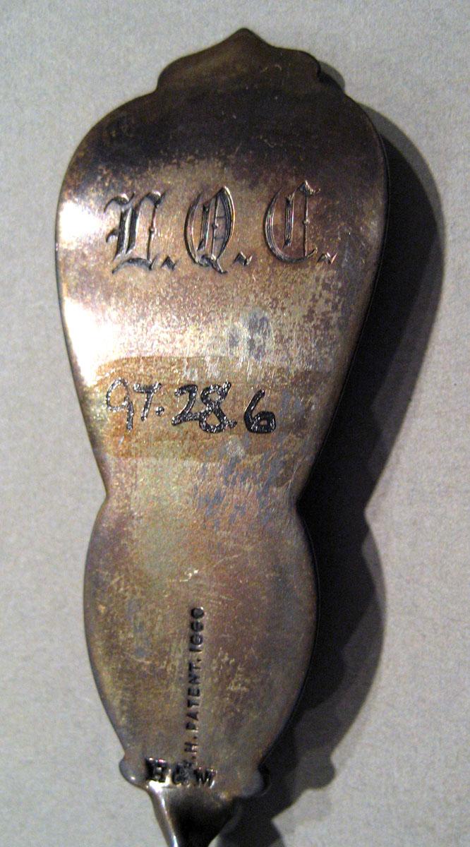 1997.0028.006 Silver Spoon engraving underside