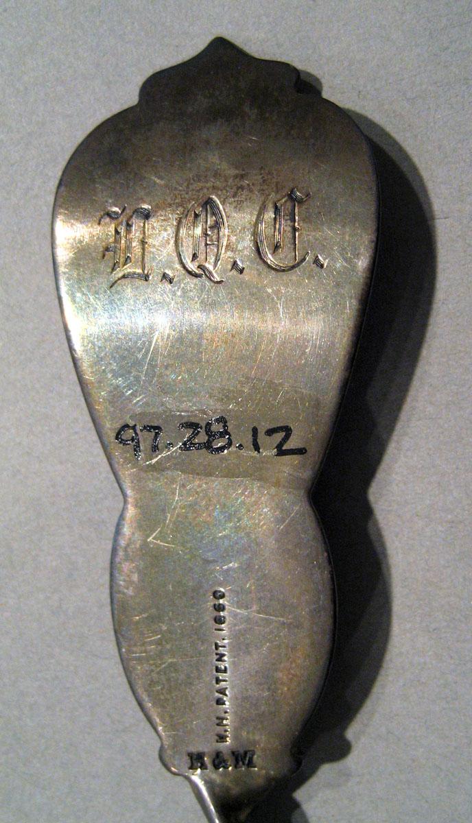 1997.0028.012 Silver Spoon engraving underside