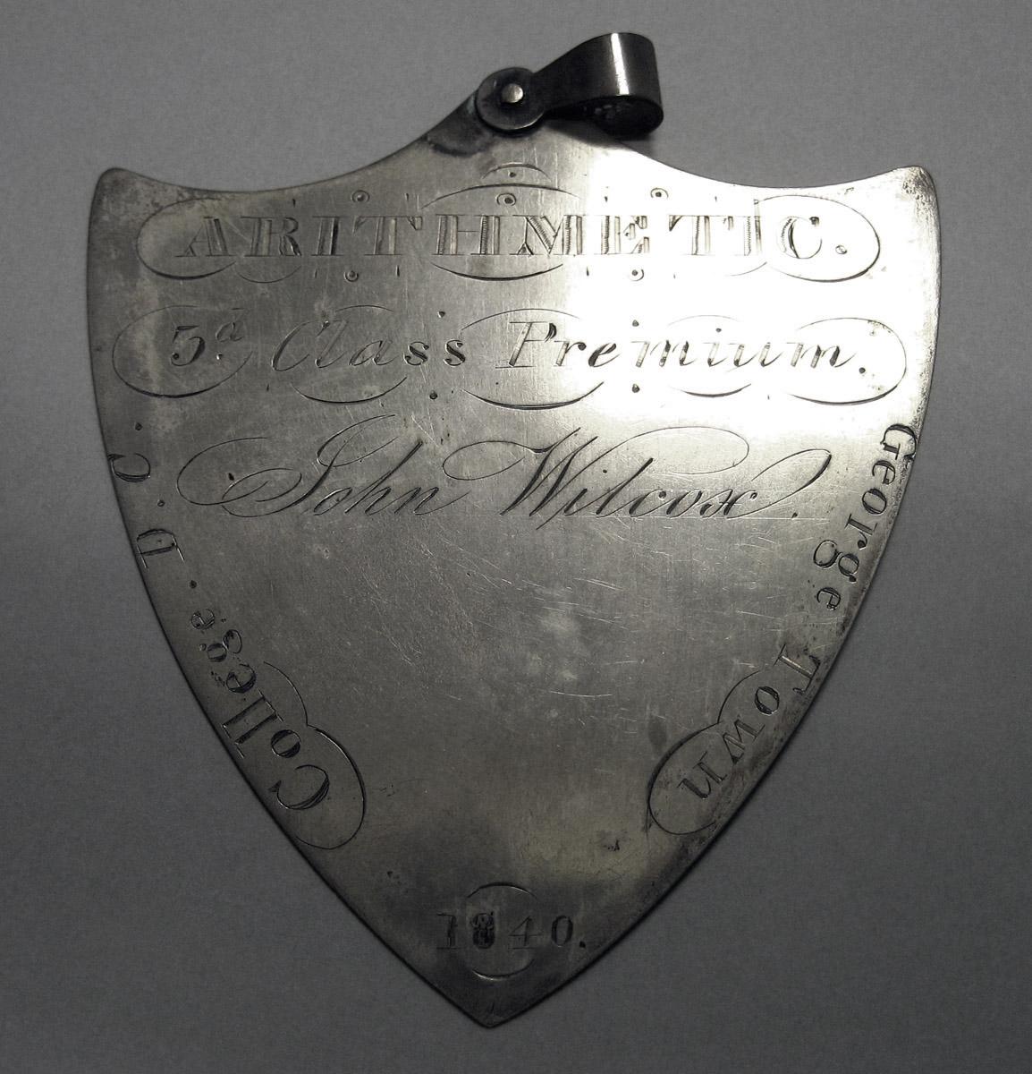 1997.0029.001 Silver Medal upper surface