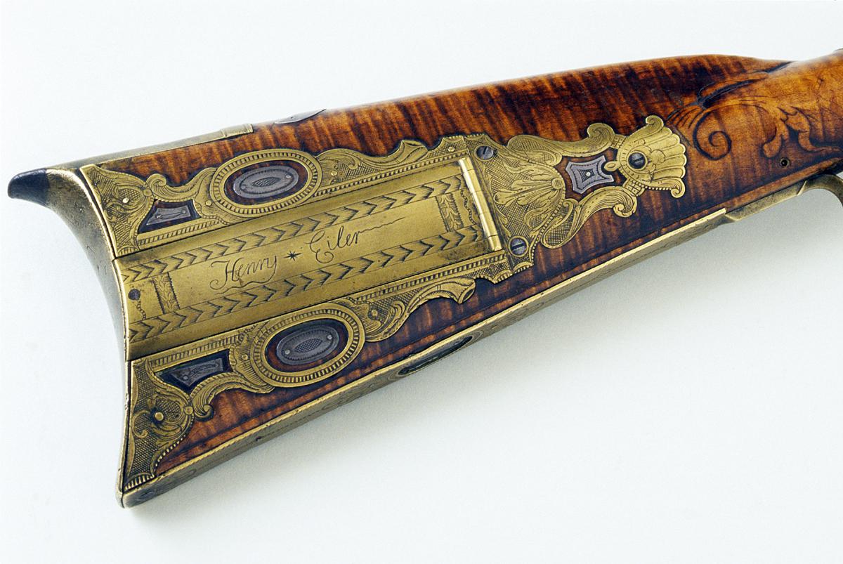 1997.0037 Flintlock Rifle, Detail 6