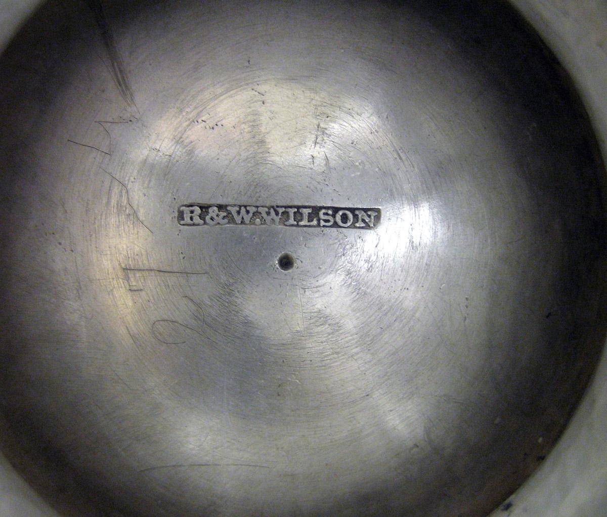 1997.0039 Silver Urn mark and inscription