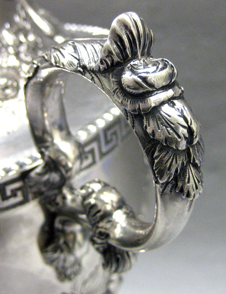 1997.0039 Silver Urn handle view 2