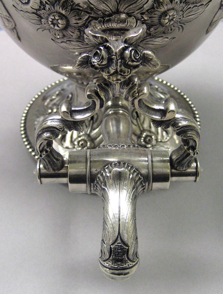 1997.0039 Silver Urn spigot view 1