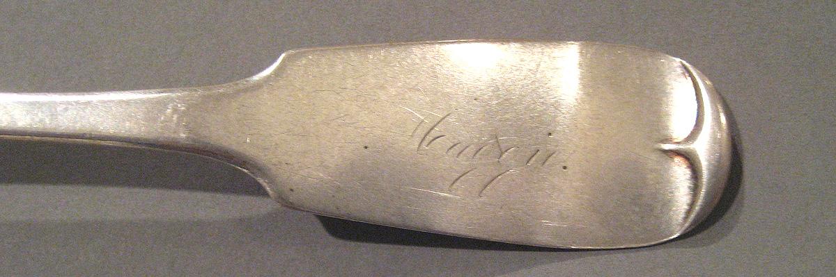 1998.0004.002 Silver Spoon engraving