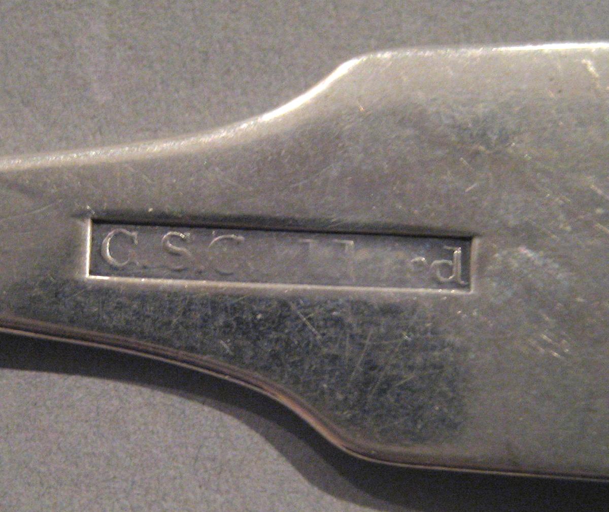 1998.0004.013.001 Silver Spoon marks