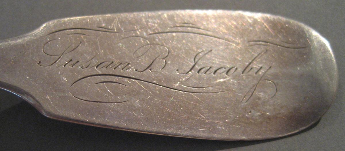 1998.0004.027.002 Silver Spoon engraving