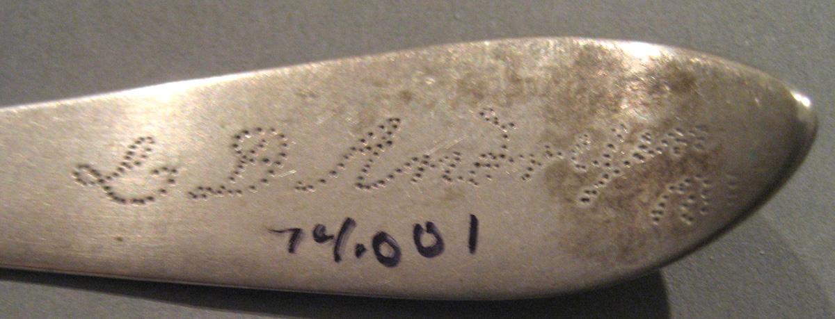 1998.0004.030.001 Silver Spoon engraving