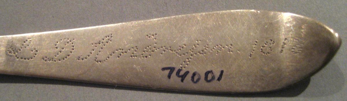1998.0004.030.002 Silver Spoon engraving