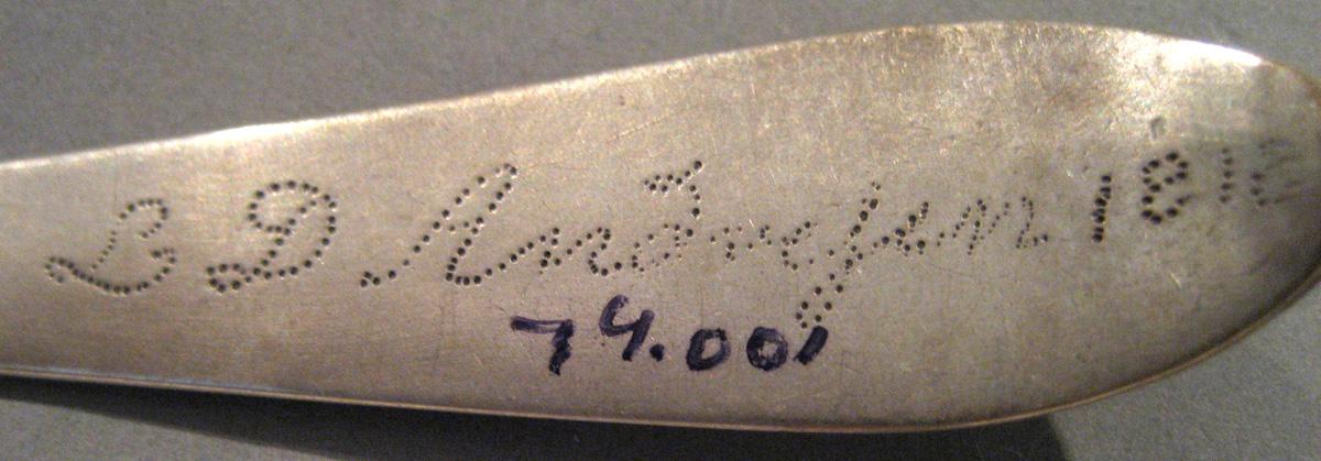 1998.0004.030.003 Silver Spoon engraving