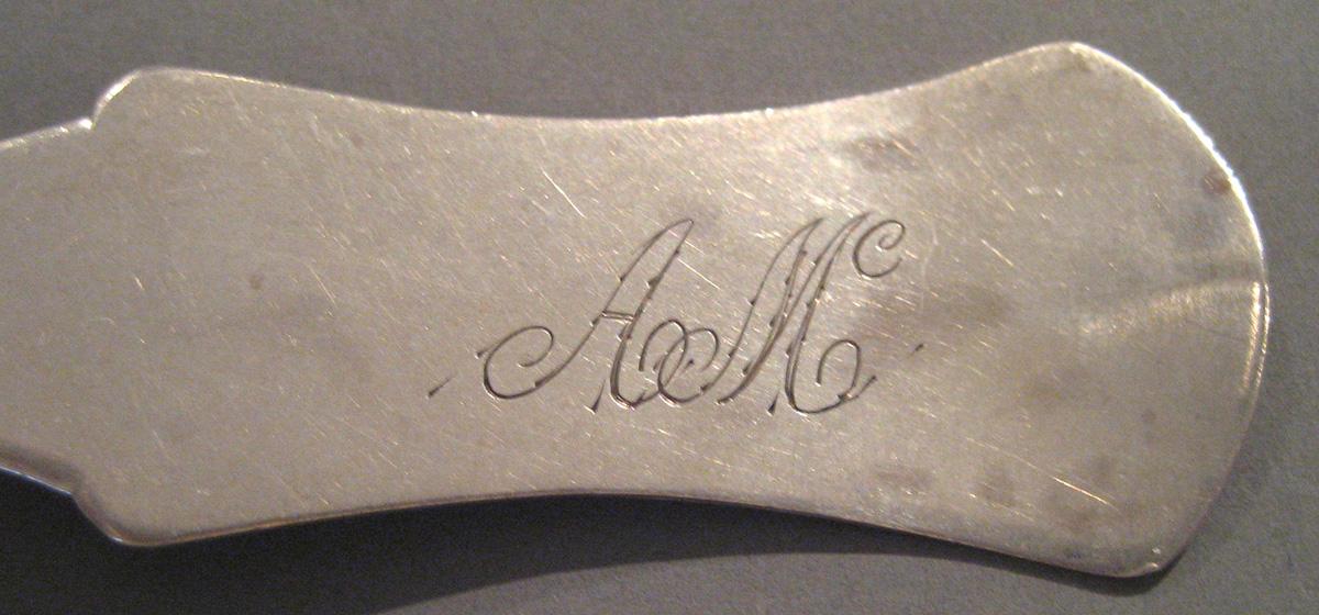 1998.0004.031.005 Silver Spoon engraving