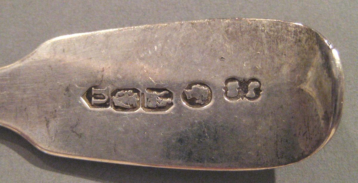 1998.0004.032 Silver Spoon marks