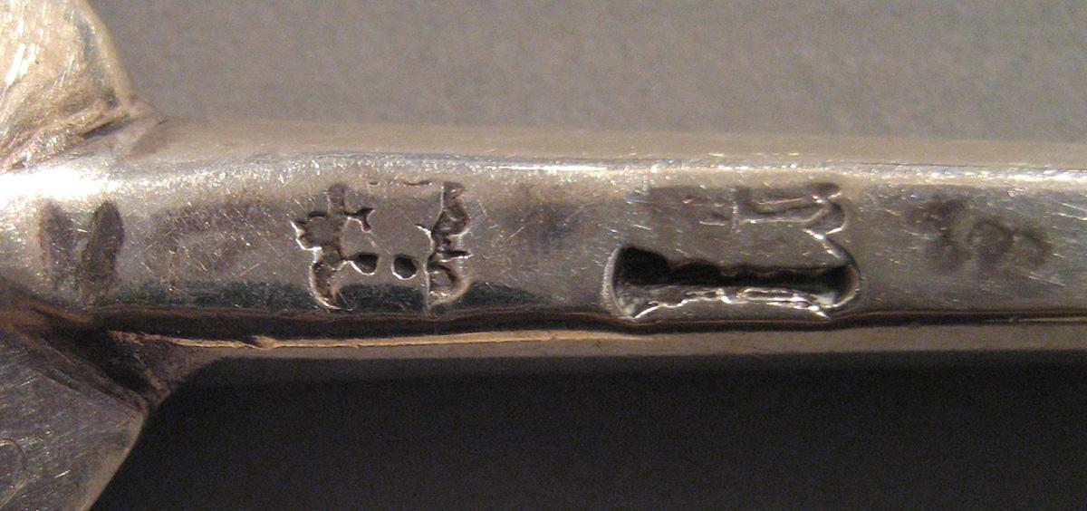 1998.0004.047 Silver Spoon mark underside