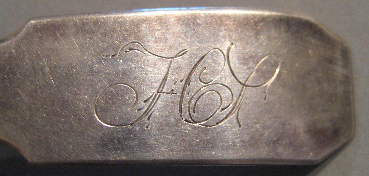 1998.0004.099.006 Silver Spoon engraving
