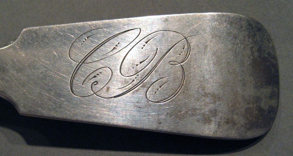 1998.0004.1019 Silver Spoon engraving