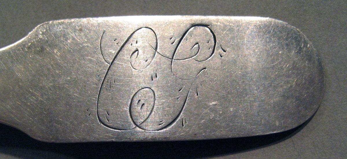 1998.0004.1028 Silver Spoon engraving