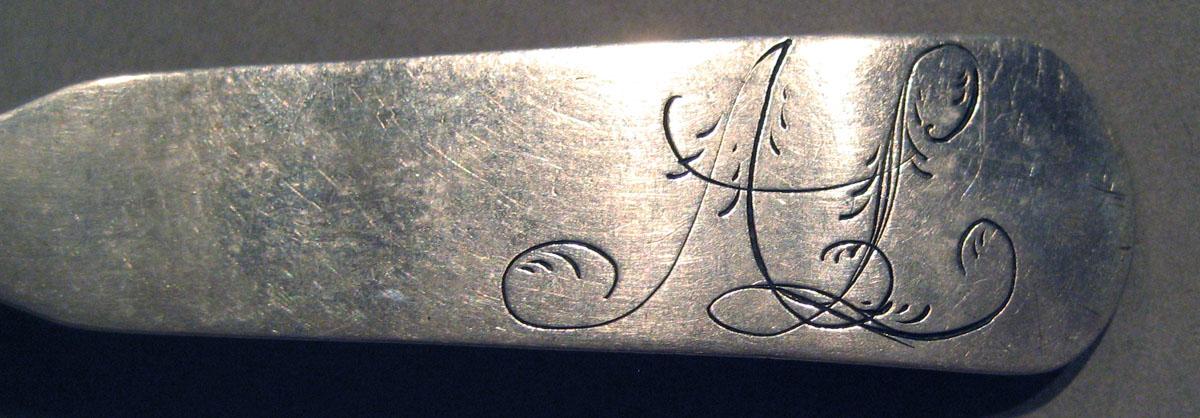 1998.0004.1031 Silver Spoon engraving