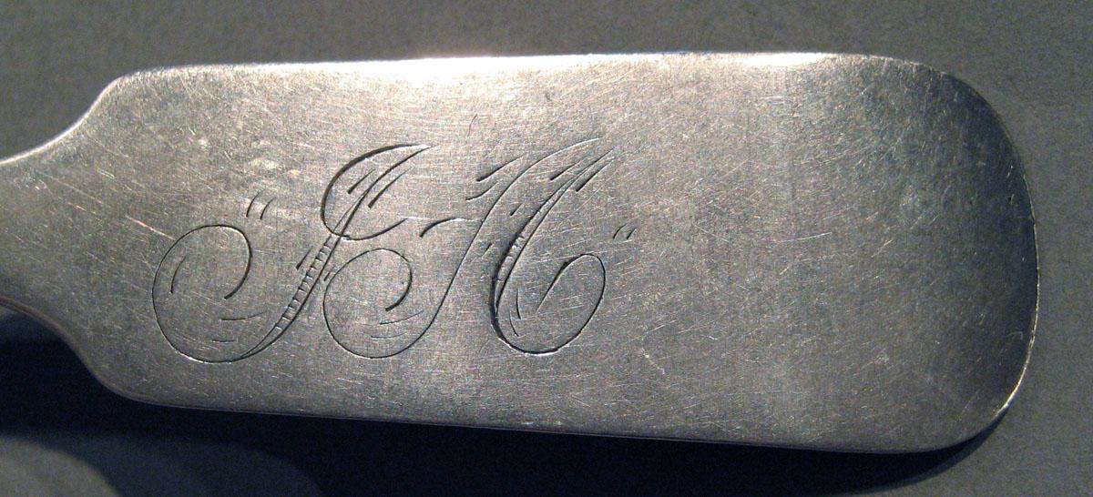 1998.0004.1032 Silver Spoon engraving