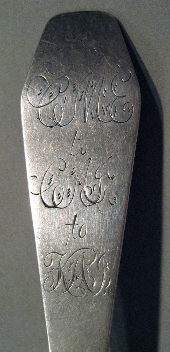 1998.0004.1036 Silver Spoon engraving