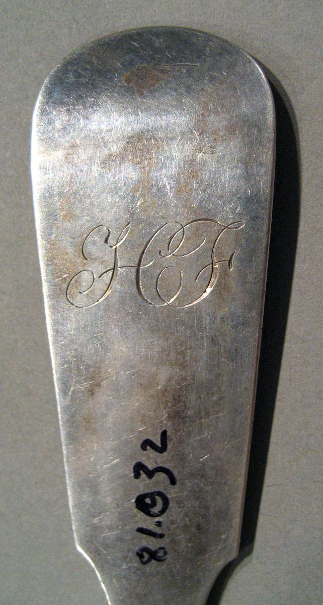 1998.0004.1037 Silver Spoon engraving
