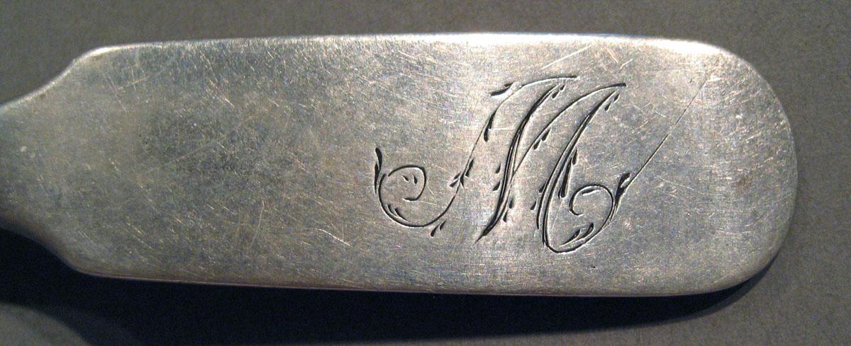 1998.0004.1045 Silver Spoon engraving