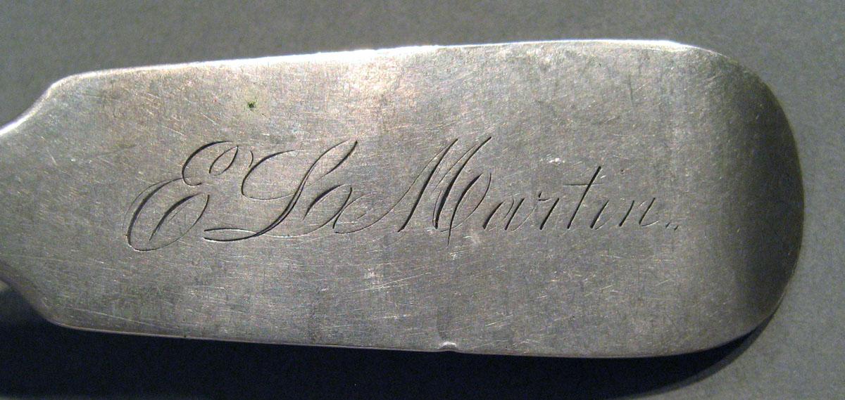 1998.0004.1047 Silver Spoon engraving