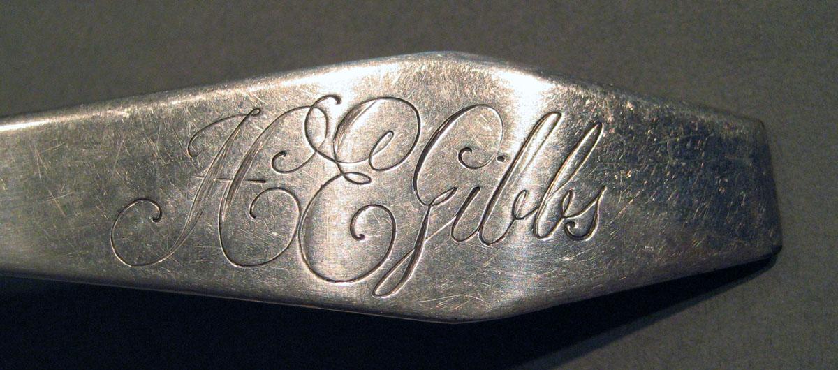 1998.0004.1051 Silver Spoon engraving
