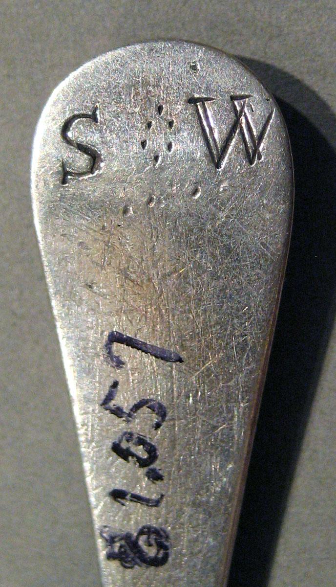 1998.0004.1062 Silver Spoon engraving