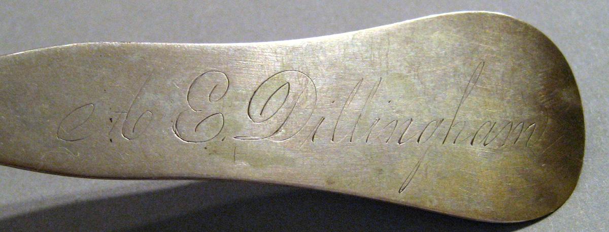 1998.0004.109 Silver Spoon engraving
