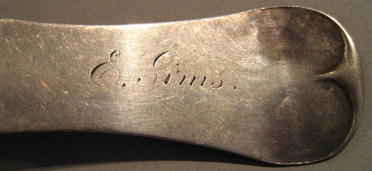 1998.0004.111 Silver Spoon engraving