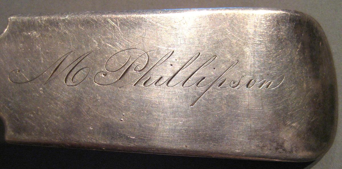 1998.0004.112 Silver Spoon engraving