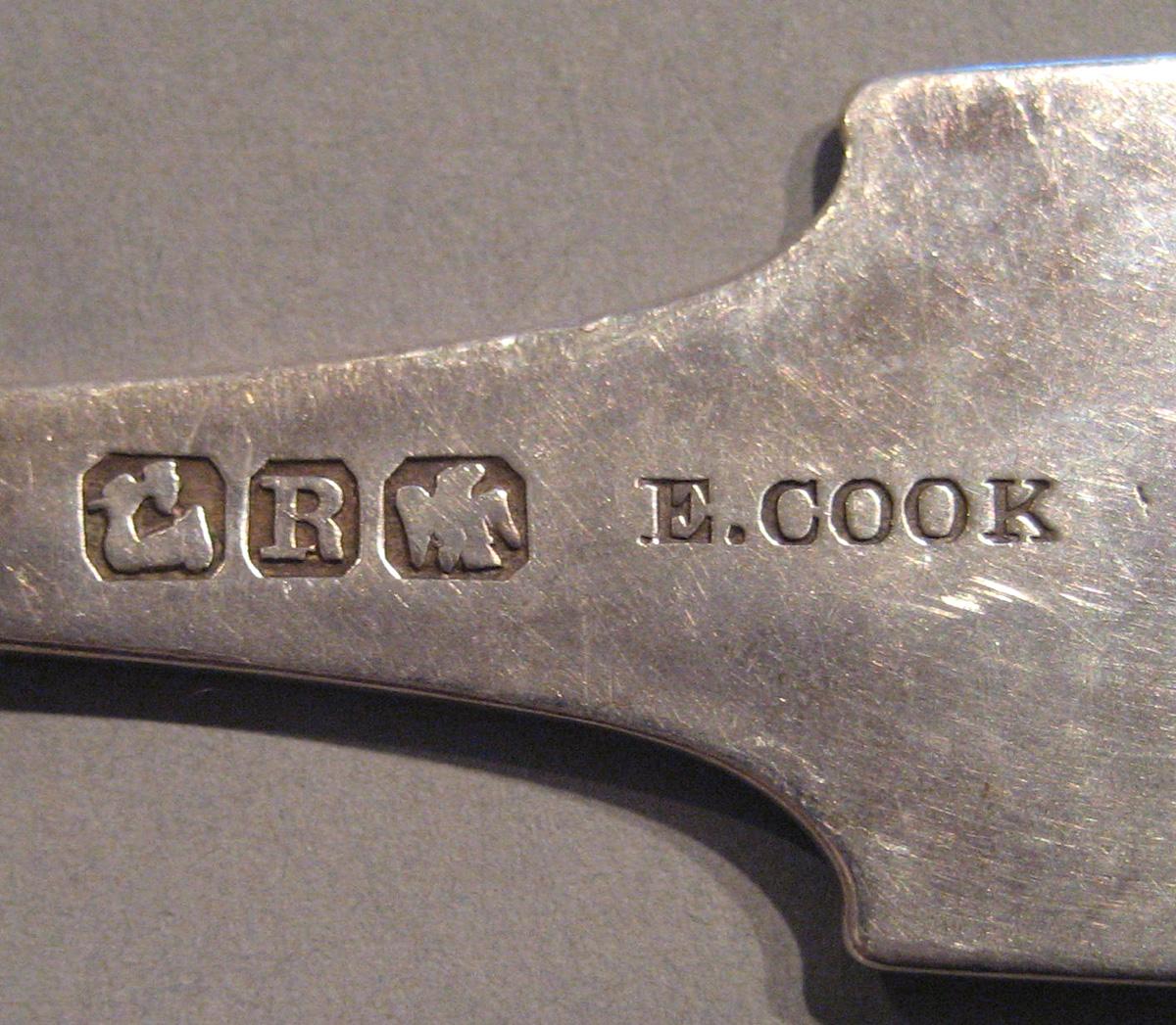 1998.0004.112 Silver Spoon marks