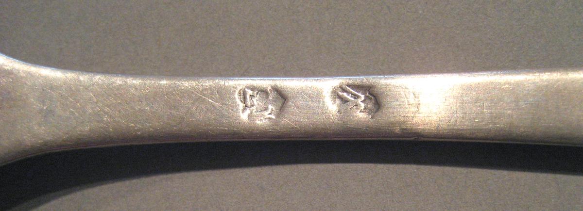 1998.0004.120 Silver Spoon marks