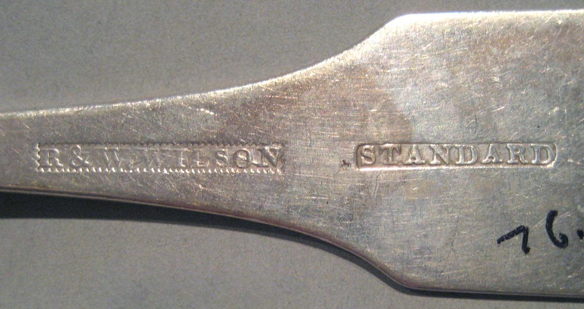 1998.0004.122 Silver Spoon marks
