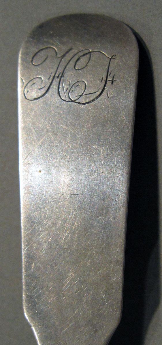 1998.0004.1231.001 Silver Spoon engraving upper surface