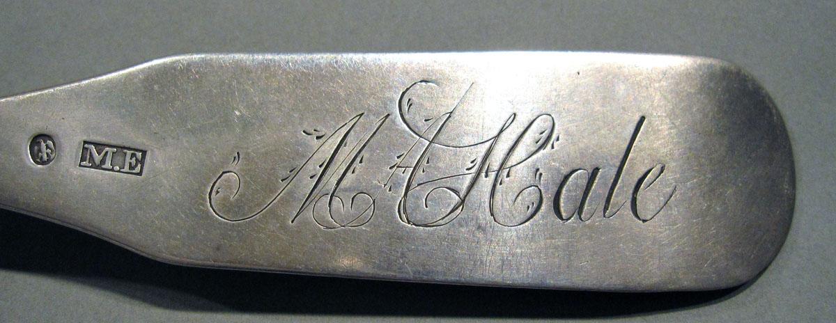 1998.0004.1253 Silver Spoon engraving