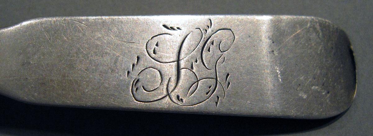 1998.0004.1263 Silver Spoon engraving