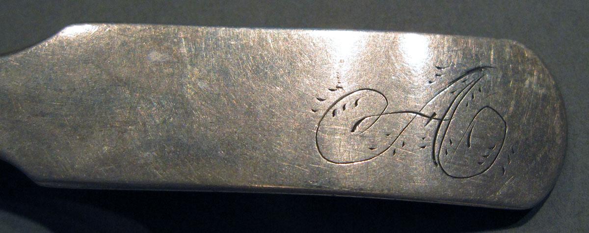 1998.0004.1284 Silver Spoon engraving