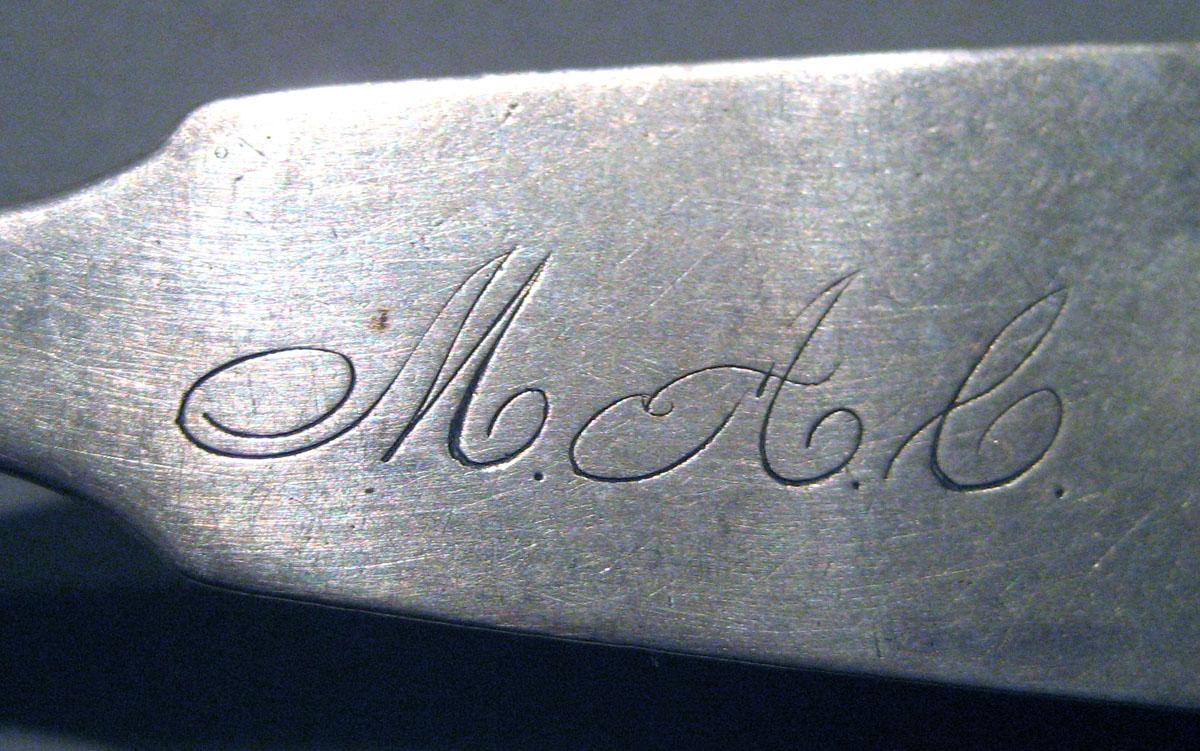 1998.0004.128 Silver Spoon engraving