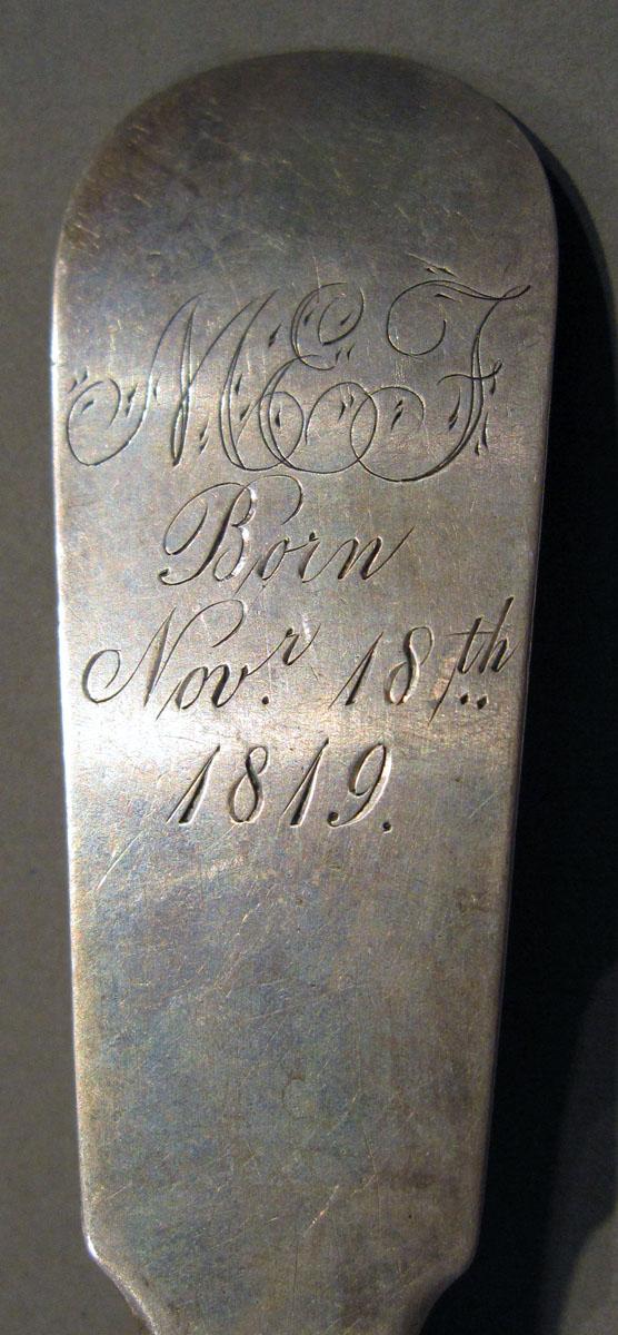 1998.0004.1293 Silver Spoon engraving