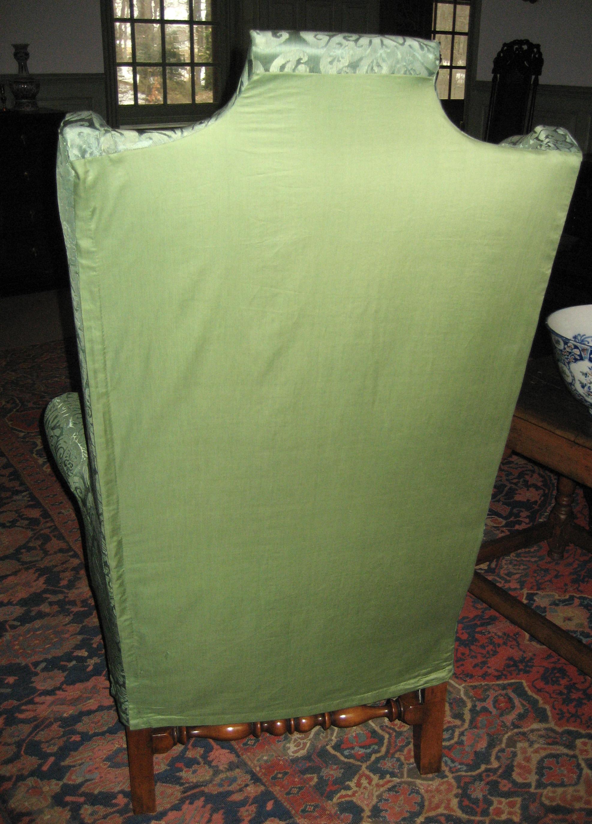 1958.0538 chair with 1984.0646 slipcover back view