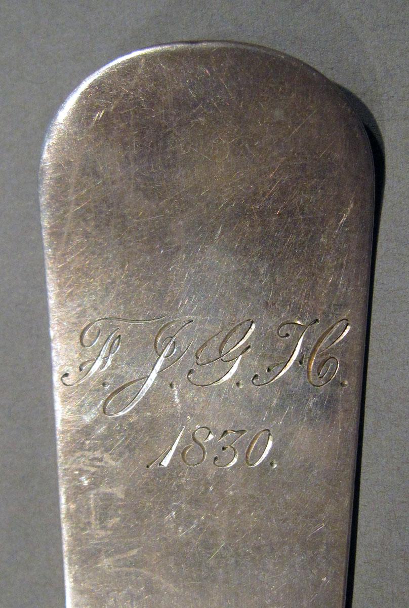 1998.0004.1301 Silver Spoon engraving underside