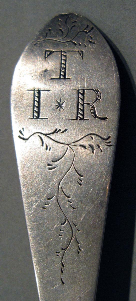 1998.0004.1302 Silver Spoon engraving