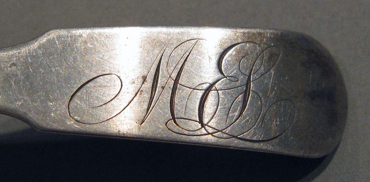 1998.0004.1309 Silver Ladle engraving