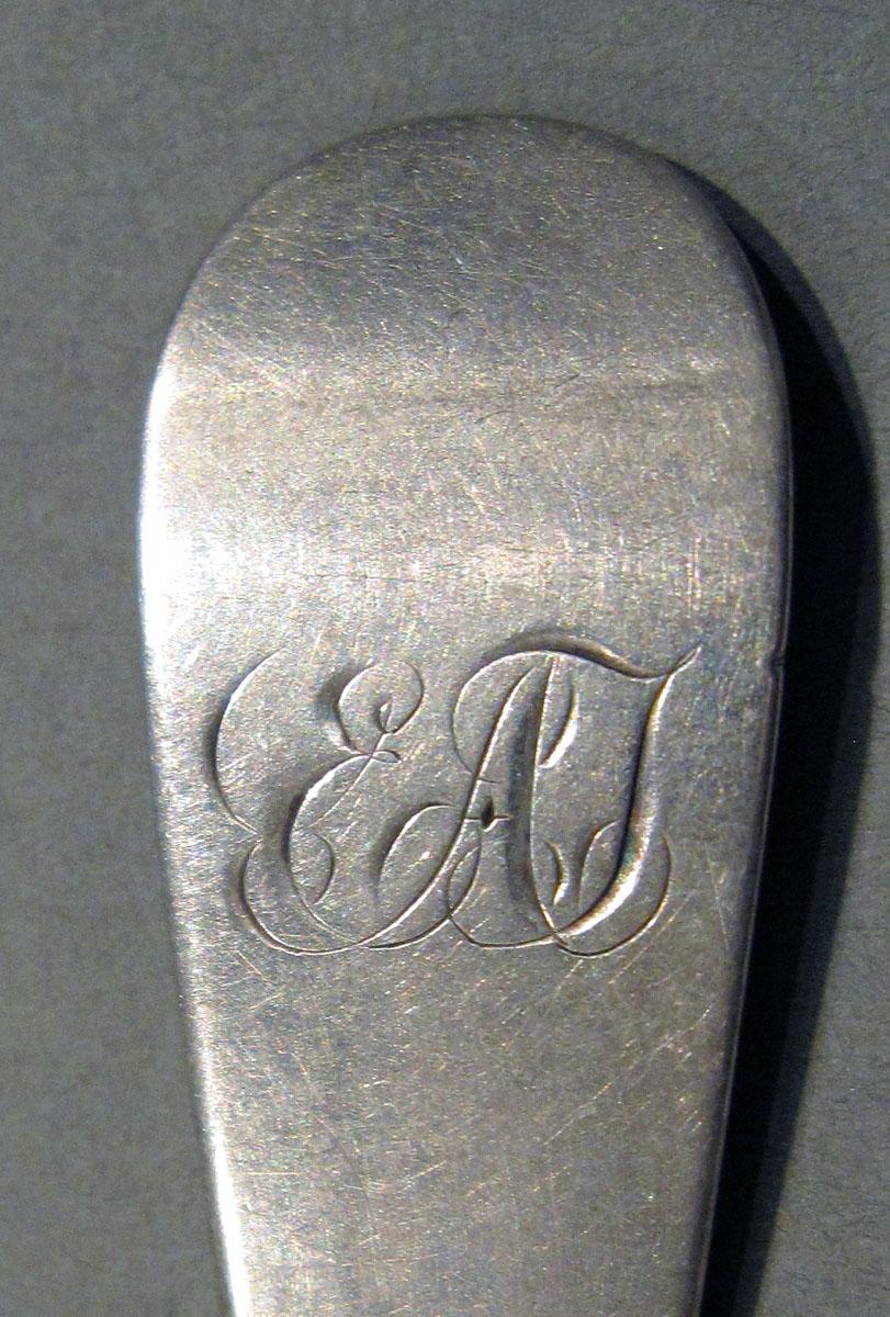 1998.0004.1310 Silver Ladle engraving