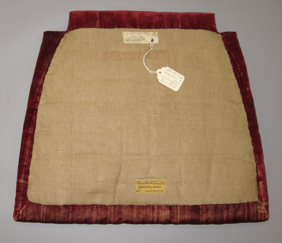 1969.4323 Cushion, Chair pad view 2