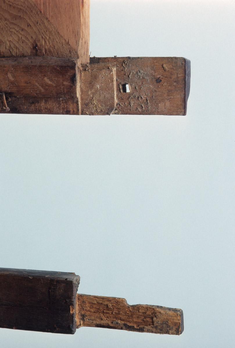 1958.0543 Chest, during conservation treatment, detail 8