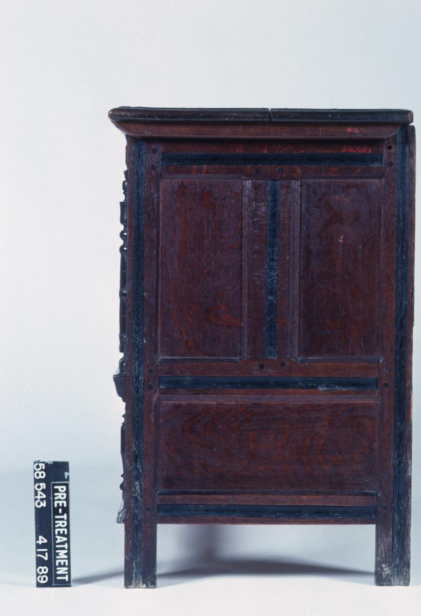 1958.0543 Chest, before conservation treatment, view 4