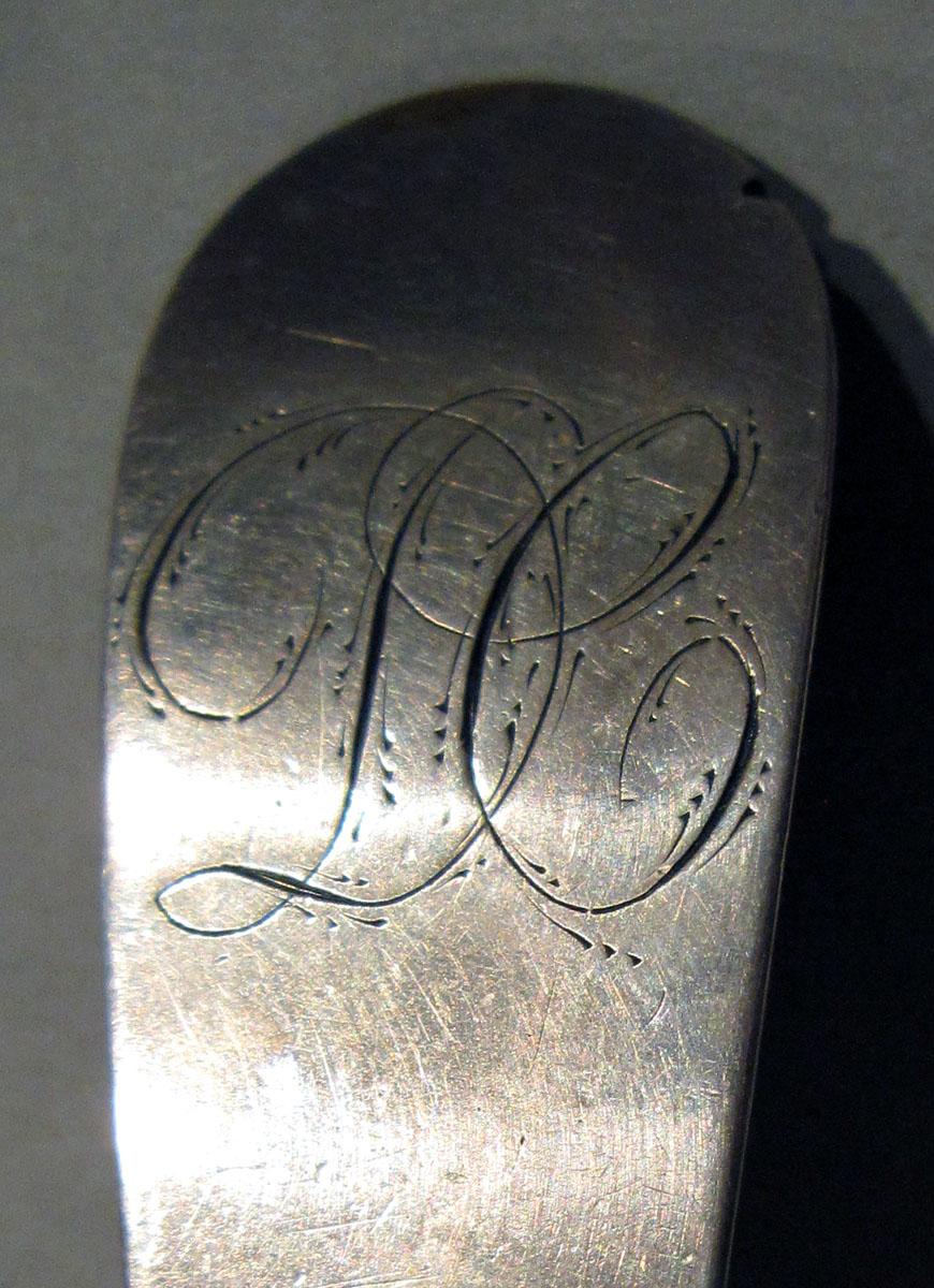 1998.0004.1340 Silver Spoon engraving